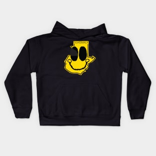 Guatemala Happy Cartoon Map Face Kids Hoodie